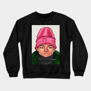 Pink Beanie Taehyung Crewneck Sweatshirt